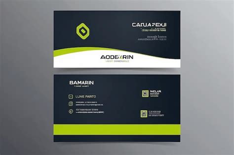 Premium Photo Vector Modern Clean Business Card Template Flat Design