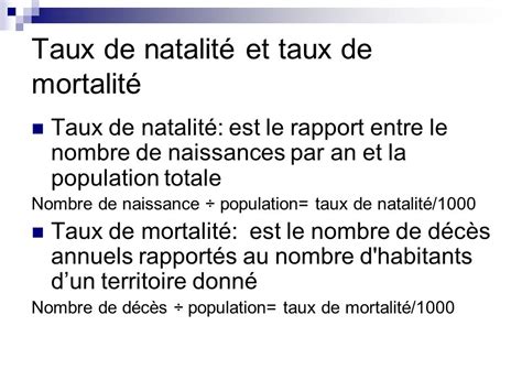 Ntroduire 55 imagen taux de natalité formule fr thptnganamst edu vn