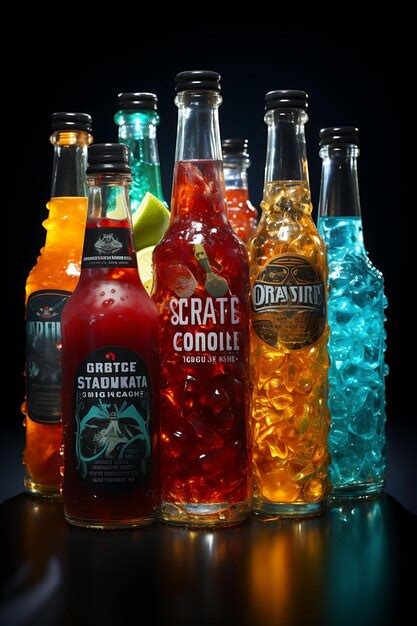 Premium AI Image Packaging Photoshoot Of A Collection Of Hot Sauce Bottles Shot Together Usi