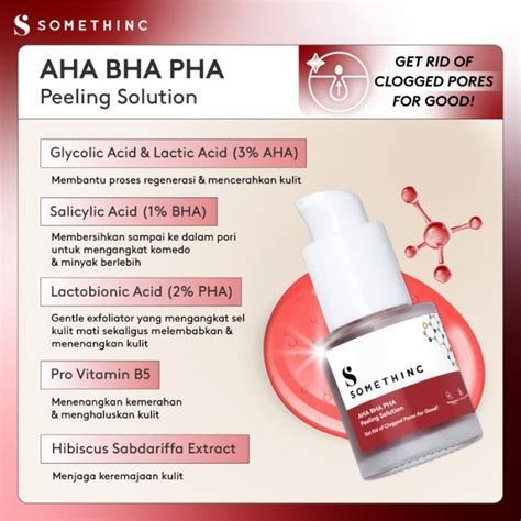 Mengulas Ingredients Somethinc Aha Bha Pha - Skincapedia.com
