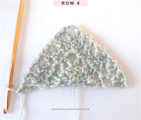 Crochet A Beautiful V Stitch Triangle Shawl Free Pattern