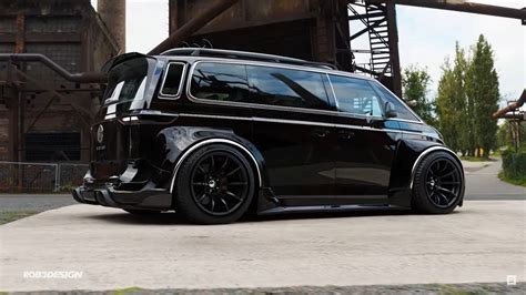 Volkswagen ID Buzz Kombi Is Like A Surfer Van On Slammed Widebody