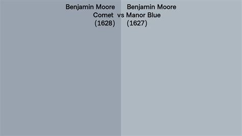 Benjamin Moore Comet Vs Manor Blue Side By Side Comparison