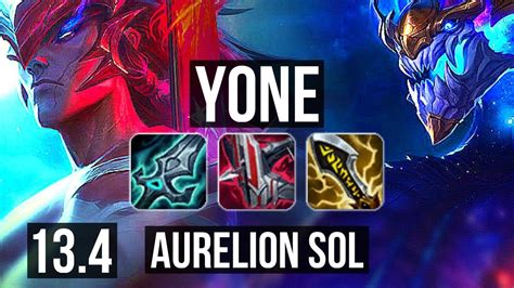 YONE Vs AURELION SOL MID 8 Solo Kills 300 Games Dominating TR