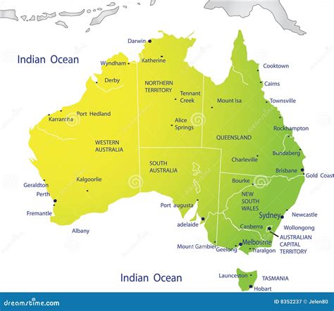 Cartes De L Australie World Of Map