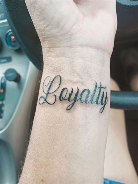 Loyalty tattoo | Loyalty tattoo, Cute hand tattoos, Small hand tattoos