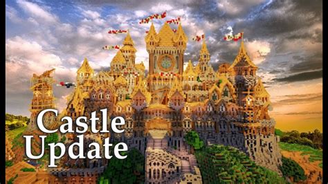 Minecraft Huge Medieval Castle Update 4 Youtube