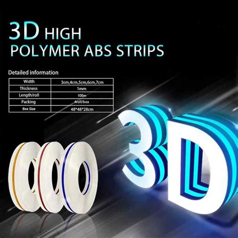 LED 3D High Polymer ABS Strips Channelume Aluminum Coils Profile Strip