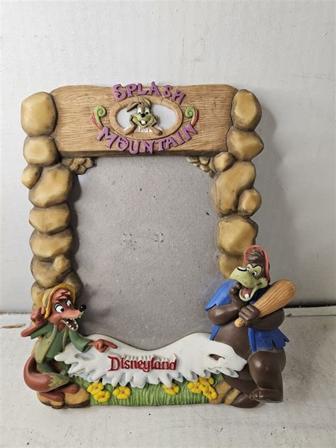 Disney Parks Splash Mountain Brer Rabbit Fox Bear Picture Frame Rare