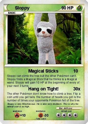 Pokémon Sloppy 13 13 Magical Sticks My Pokemon Card