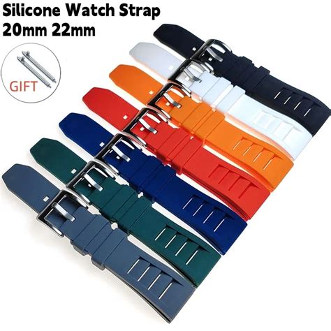 Rubber Silicone Watch Strap 20mm 22mm For Richard Mille Watch Bands Diving Bracelet High