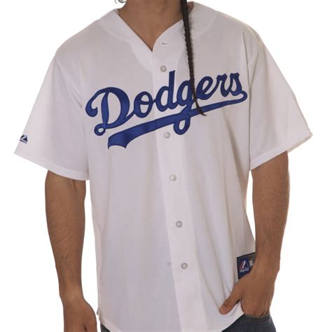 Majestic MLB Jersey: Dodgers Replica WH | Buy Online | Fillow Skate Shop