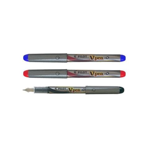 Pilot Vpen Disposable Fountain Pen Medium Point Svp 4m Black X 6 Pcs