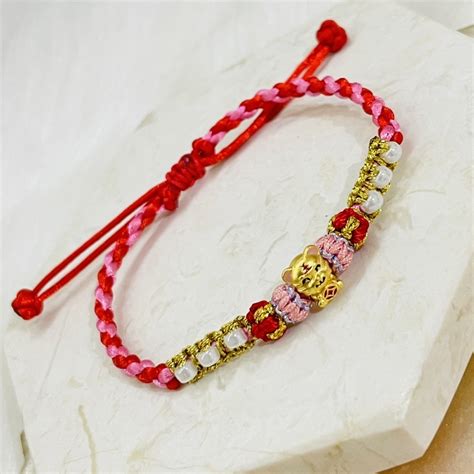 Jual Charm Shio Tiger Emas Kadar K Gelang Tali Variasi Emas