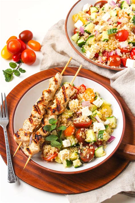 Mediterranean Bulgur Salad With Lemon Mint Vinaigrette Healthy Recipe