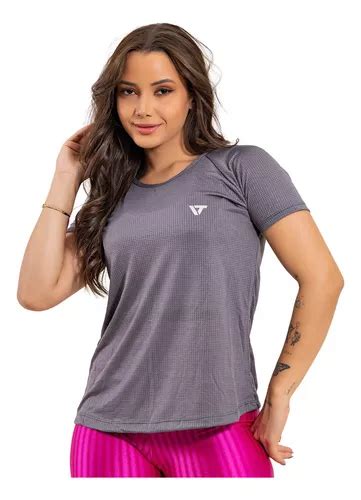 Camiseta Feminina Dry Fit Blusa Blusinha Fitness Comprida Mercadolivre