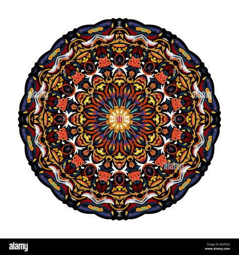 Mandala De Fleurs L Ments De D Coration Vintage Motif Oriental