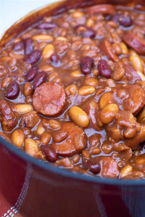 Kielbasa Baked Beans Valerie S Kitchen