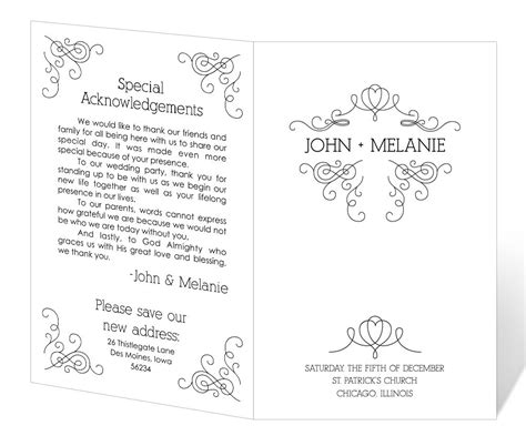 Wedding program template microsoft word - Found in Catalog