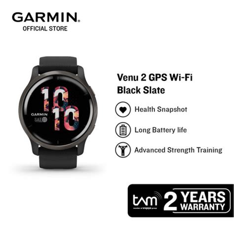 Promo Garmin Venu Gps Wi Fi Black Slate Cicil X Kab