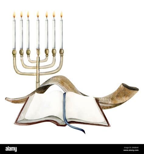 Yom Kippur Greeting Card Template For Jewish New Year Rosh Hashanah