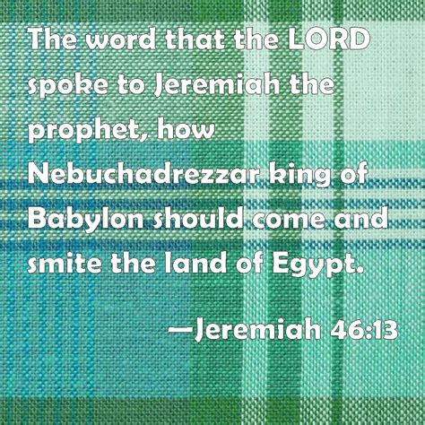 Jeremiah The Word That The Lord Spoke To Jeremiah The Prophet