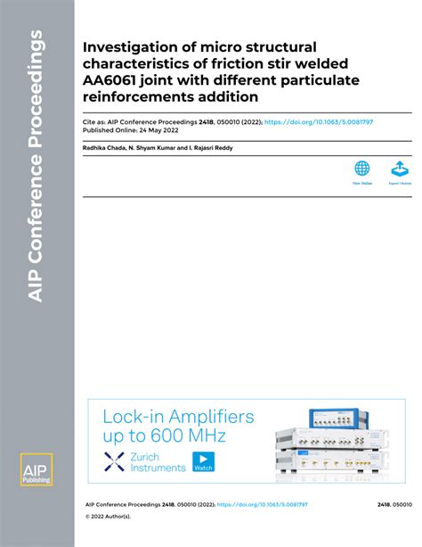 Pdf Investigation Of Micro Structural Characteristics Of Friction