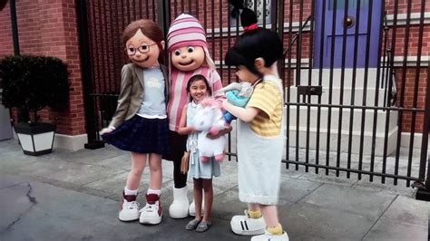 Universal Studios Hollywood Margo Edith Agnes Despicable Me Meet & Greet - YouTube