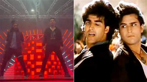 Akshay Kumar Dances To Main Khiladi Tu Anari Wishes Saif On His