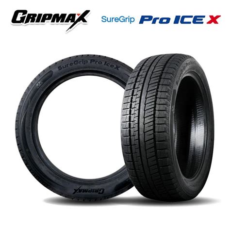 送料無料 グリップマックス 冬 タイヤ 4本セット 新品 GRIP MAX SureGrip Pro ICE X BSW シュアグリップ