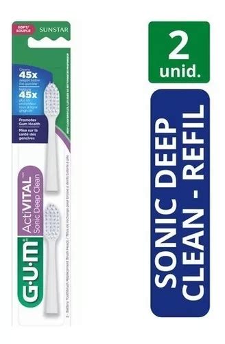 Refil Escova Dental Deep Clean Sonic 2 Unidades Gum MercadoLivre