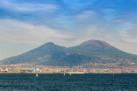 Mount Vesuvius in Naples, Italy Stock Image - Image of mediterranean ...