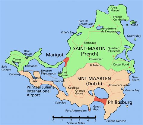 Printable Road Map Of St Maarten Wells Printable Map