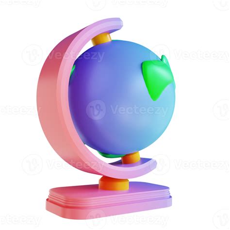 3D illustration colorful globe 10851792 PNG