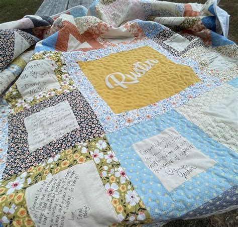 Wedding Baby Shower Birthday And Event Guestbook Quilt Guestbook