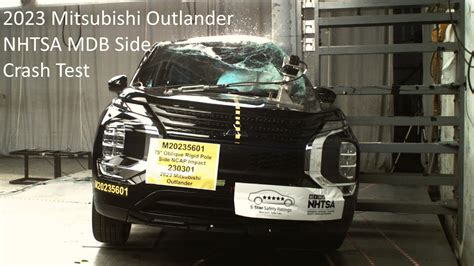 2023 Mitsubishi Outlander Nhtsa Side Pole Crash Test Youtube