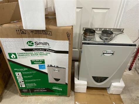 Ao Smith Tankless Water Heater Natural Gal At H J Dv N Btu Ebay