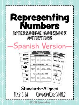 Place Value Spanish Interactive Notebook Valor De Posici N