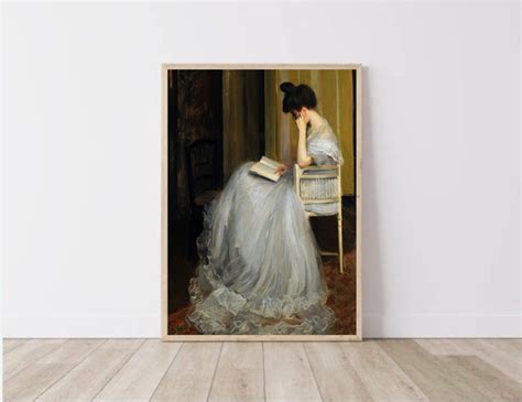 Reading Woman In White Dress The Readers Jacques Mile Blanche