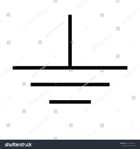 Electrical Symbol Ground Icon Ground Stock Vector (Royalty Free ...