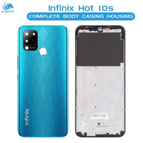 Infinix Hot S Housing Middle Frame With Side Button And Camera Lens Complete Body Casing