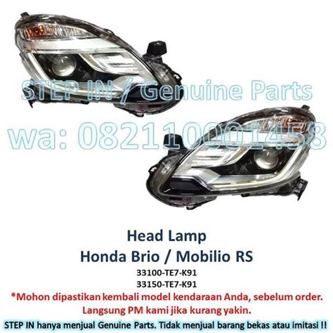 Jual Head Lamp Lampu Depan HONDA MOBILIO RS Gen 1 BRIO Headlamp ORI Di