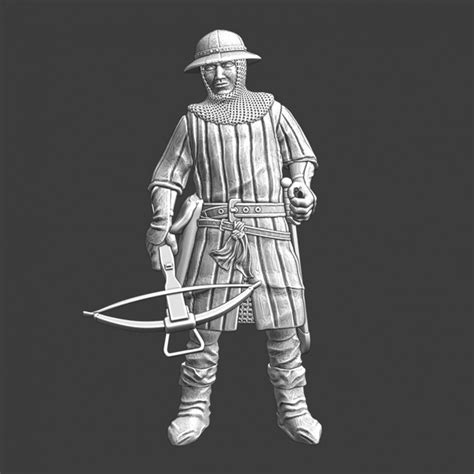 3D Printable Medieval crossbowman - preparing by Northern Crusades ...