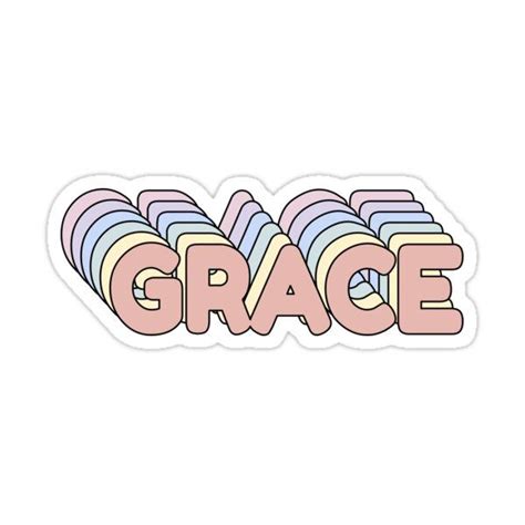 Grace Name Sticker For Sale By Ashleymanheim Grace Name Name