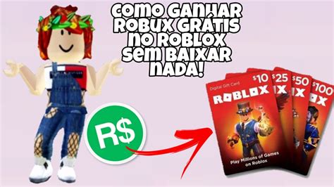 Como ganhar robux de graça no Roblox sem baixar nada YouTube