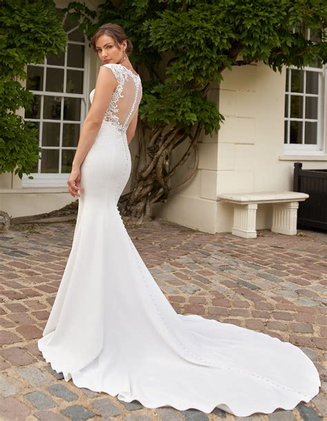 Illusion Back Mermaid Wedding Dress