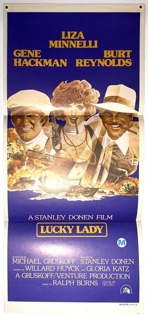 Lot Lucky Lady 1975 20th Century Fox Starring Liza Minelli Gene