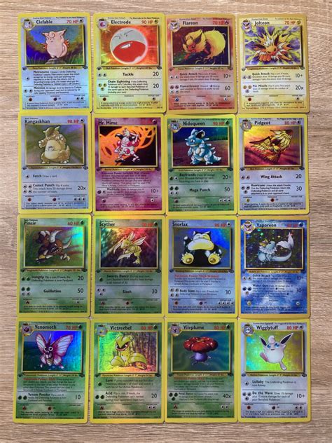 1st Edition Jungle Set 16x (Holo) - Custom Pokémon Card Proxies - Printiverse