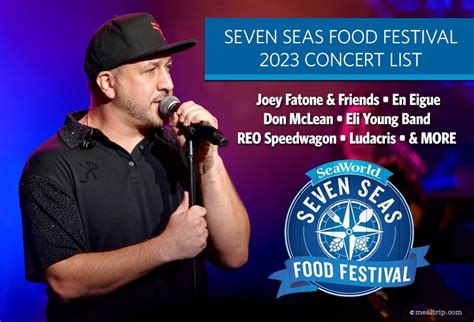 Seven Seas Food Festival Concert List for 2023 - SeaWorld Orlando Seven Seas Food Festival