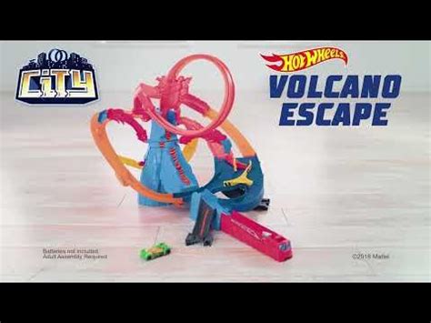 Автотрек Хот Вилс / Hot Wheels Сити Автотрек Вулкан с машинкой FTD61 ...